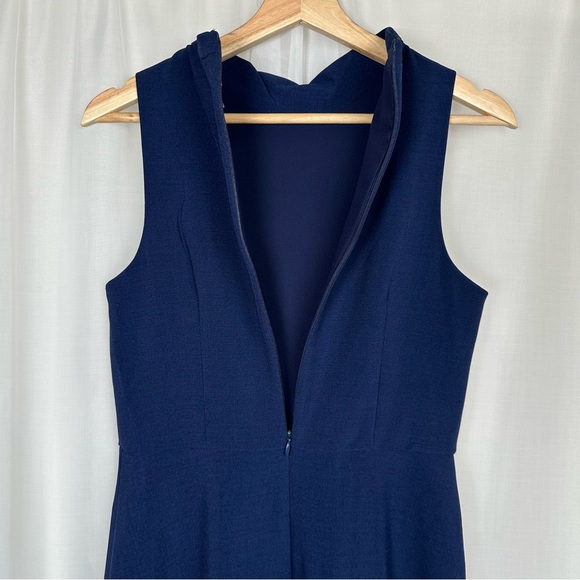 Maggy London Alex Sleeveless Midi Dress Size 4 Blue Event Occasion Party Classy - Picture 6 of 16